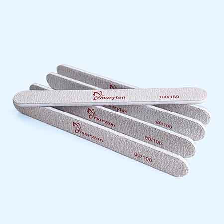 80/100 or 100/180 Grit Double Sides Zebra Manicure Nail Tool Professional Regular Plastic Nail File