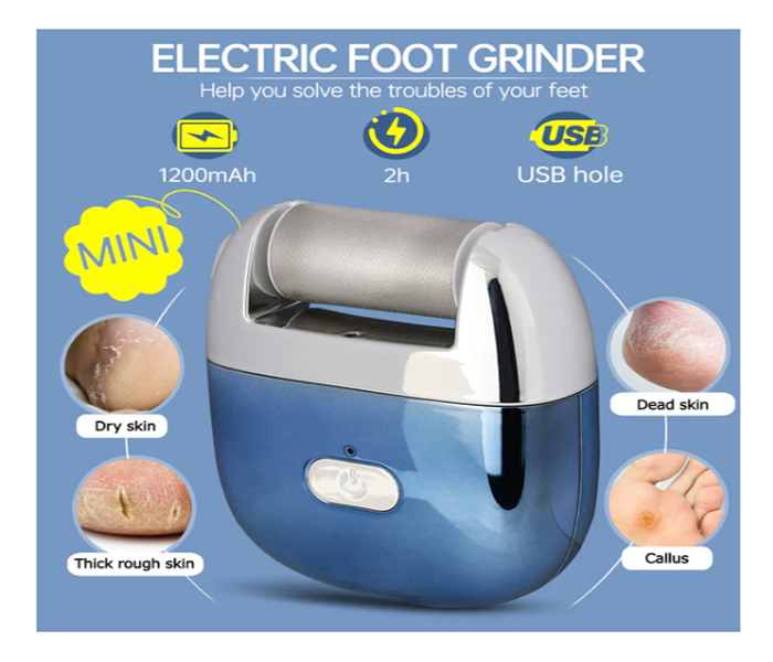 Rechargeable Portable Electronic stainless Professional Pedicure Feet Callus Removers
